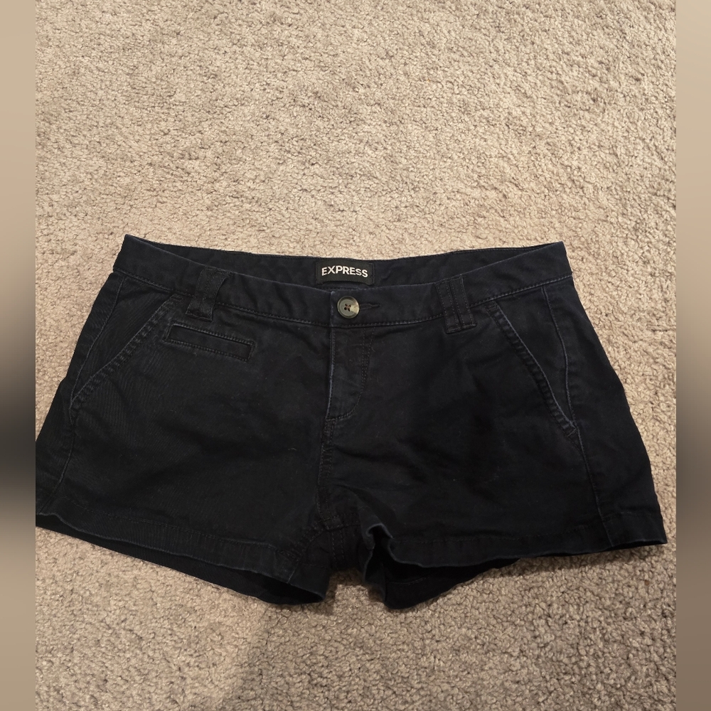 Express Black Bermuda Shorts Classic Casual Style